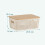 Stapelbares Aufbewahrungsbox-Set mit Bambusdeckel, perforiertes Design 4