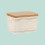 Stapelbares Aufbewahrungsbox-Set mit Bambusdeckel, perforiertes Design 6