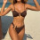 Ensemble bikini deux pièces pour femmes,-couleur rouge M 7