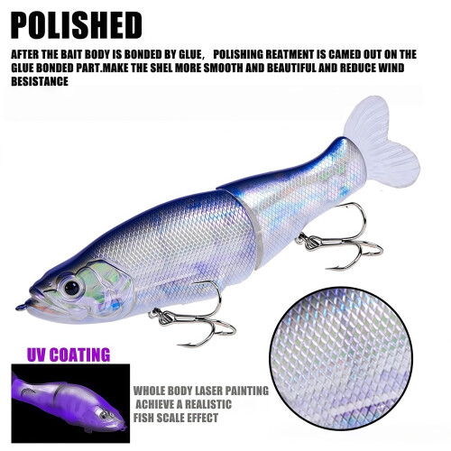 Leurre de pêche multi-articulé, appât dur artificiel à-TypeL 2