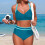 Women's High Waisted Bikini Sets Two Piece Swimsuits-Green M 4