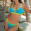 Women's Colorful String Bikini Set, Sexy Two-Piece-rose red L 2
