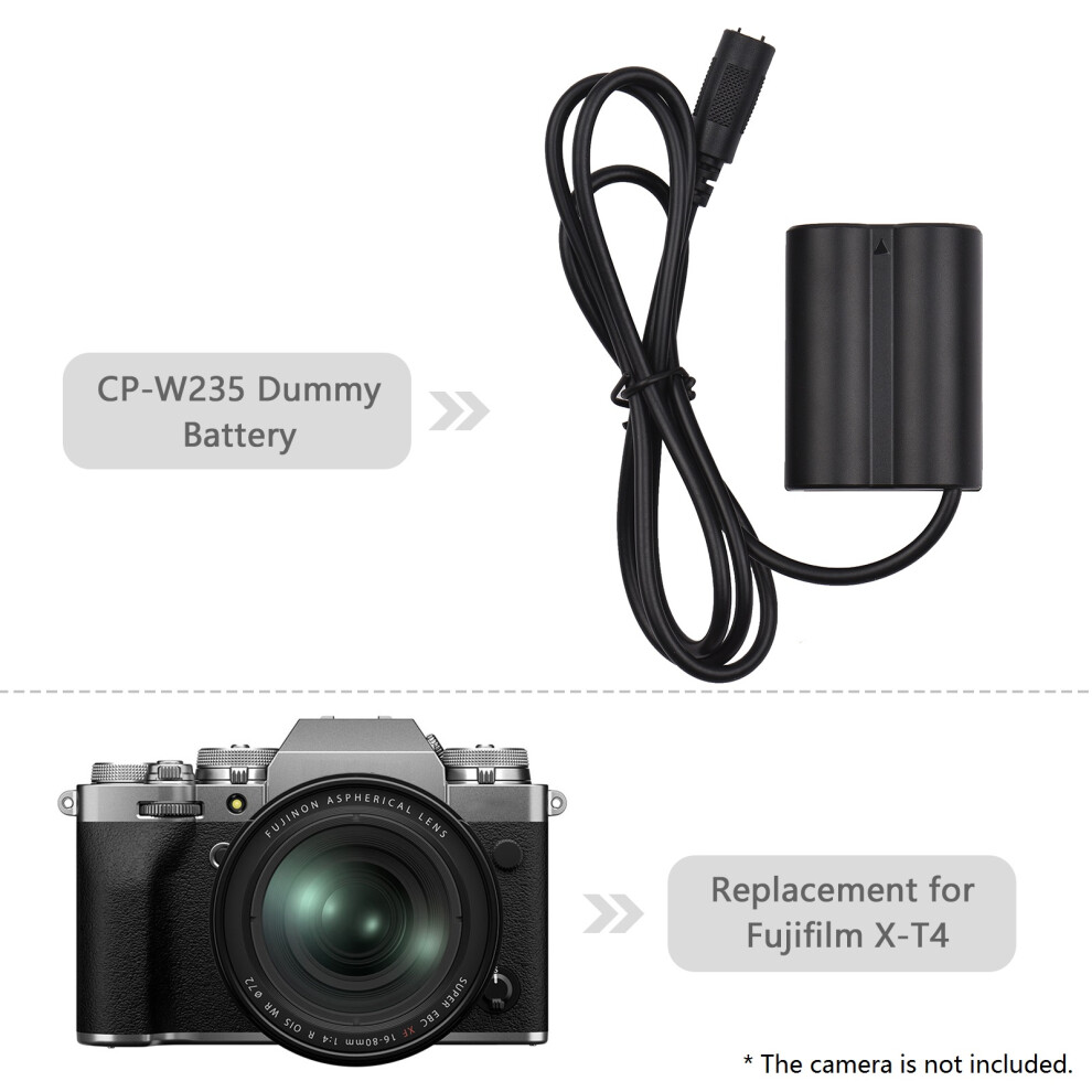 Fujifilm X-T4 Dummy Battery Dc 5.5X2.1mm Lead 7340572122414