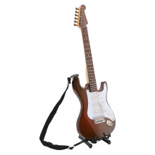 Mini-E-Gitarre Modell 24 cm Weiß Kaffee
