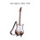 Mini-E-Gitarre Modell 24 cm Weiß Kaffee 2