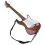 Mini-E-Gitarre Modell 24 cm Weiß Kaffee 16