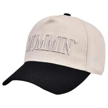 Comfortable Cotton Lettered Baseball Cap Fashion Outdoor-Black