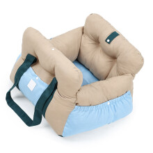 Soft Comfortable Dog Car Seat Removable Design Car-blue green