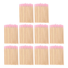 Wattestäbchen aus Holz, spitz zulaufend, 10 Beutel, spitzer Tipp
