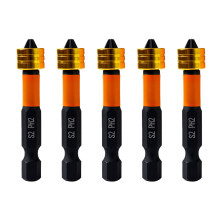 5Pcs 50mm Screwdriver Bit High Hardness Steel Magnetic Drywalls