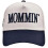Adjustable Letter Print Cotton Cap Soft And-Navy Blue 1