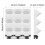 Plastic Drainage Hole Stacking Modular Wall Hanging Plant-White 4