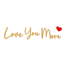 Retro Love You Bye Wall Decors Love You Bye Acrylic Sign for-D