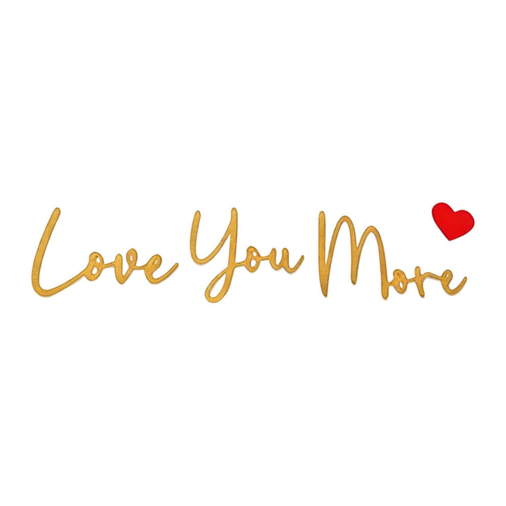 Retro Love You Bye Wall Decors Love You Bye Acrylic Sign For-D 7696002921103