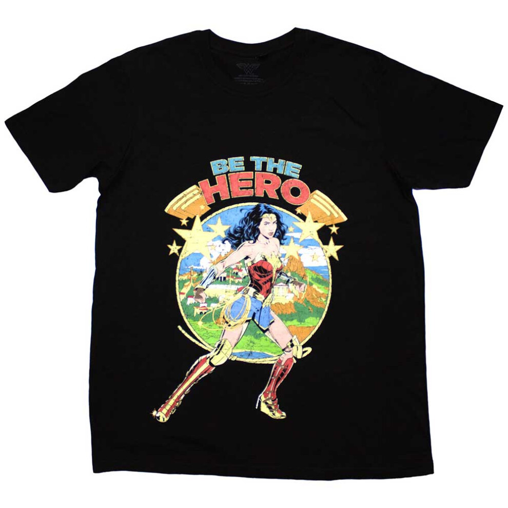Dc Comics (Xl, ) Wonder Woman Be The Hero T Shirt Black