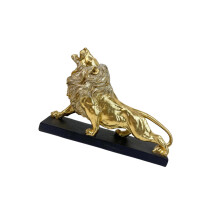 Löwen-Statue, Dekoration, Löwen-Skulptur, dekoratives-Gold