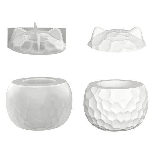 Lebensmittelechtes Eulen-Silikonform-Set für Kunst und Küche