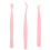 3Pcs False Lash Applicator Tool Set Pink with Precise Design 1