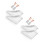 2Pairs White Washable PVC Rain Boot Covers Fit Drawstring 1