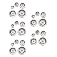 25Pcs Aluminum Alloy Oil Level Gauge for Car Compressor Durable Silver