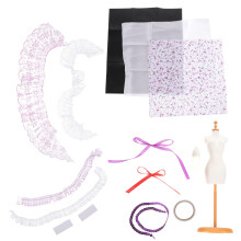 1Set Girl Birthday Gift DIY Sewing Kit Kids Fashion Designer Set