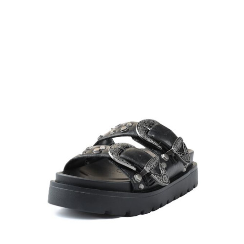Buffalo (, ) Buffalo Raya Ari West Leather Women's Black Sandals