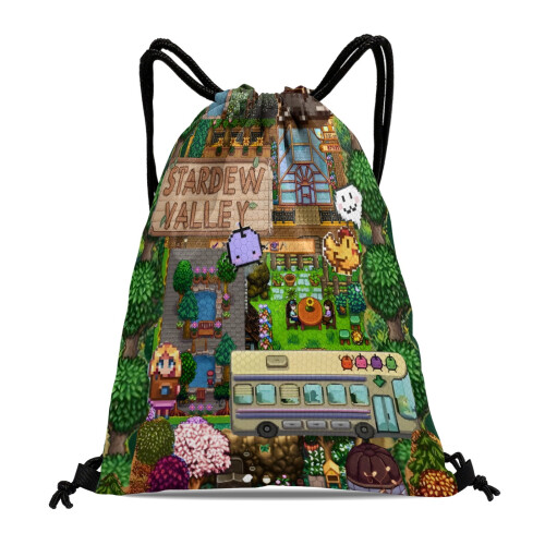 Τσάντα με κορδόνι Stardew Valley 40x45cm αδιάβροχη από πολυεστέρα