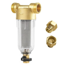 Water filter, reusable water filter, 1-inch water pre-filter sediment filter, spin-down sediment water filter, rinseable fine filte