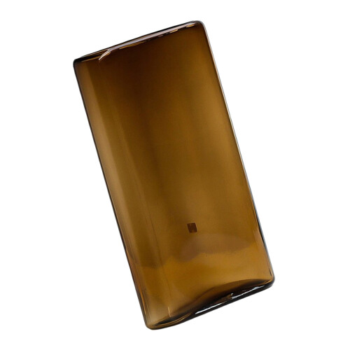Stilvolle transparente Glasvasen mit flacher Form für-9 PS