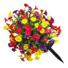 Artificial Morning Glory Flower Stake Simulation-Mixed colors