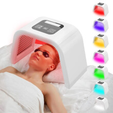 LED light therapy, LED face mask light therapy, multi-colored LED face mask, portable red light therapy mask, skincare for home and
