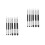 12Pcs Lightweight Sketching Drawing Tools Silver Paper Blenders Set 4