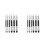 12Pcs Lightweight Sketching Drawing Tools Silver Paper Blenders Set 5