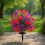 Weather Resistant Simulation Morning Glory Flower-Orange 7
