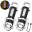2-Pack Super Bright Mini Keychain Flashlights, Waterproof, 1200LM, Features include UV light, telescopic zoom, power bank functiona 1