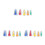 15Pcs Sewing Tape Maker Set 5 Size Bias Binding Tools Assorted Colors 2