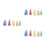 15Pcs Sewing Tape Maker Set 5 Size Bias Binding Tools Assorted Colors 6