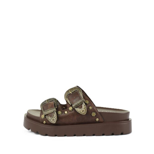 Buffalo (, ) Buffalo Raya Ari West Leather Women's Brown Sandals 2