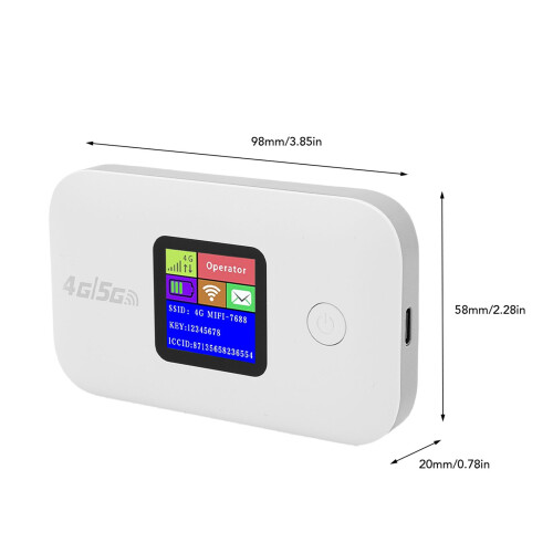 E5885W 3000mAh Taschenformat schwarzer WiFi-Router 1