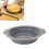 Faltbare runde Silikon-Backform 22 cm grau 16