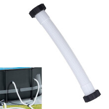 Zwembadslang met een diameter van 3,8 cm, pompslang voor Intex filterpomp en zandpomp, 40 cm vervangingsslang met aansluitmoeren.