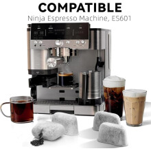Activated carbon filter for ES601, 655, 701 coffee machines, fleece carbon water filter, 12-pack, suitable for NINJA coffee machine