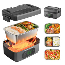 Boîte chauffante portable 1200 ml, 24 000 mAh, sans fil, économique en eau, avec contrôle intelligent de la température, idéale pour le burea