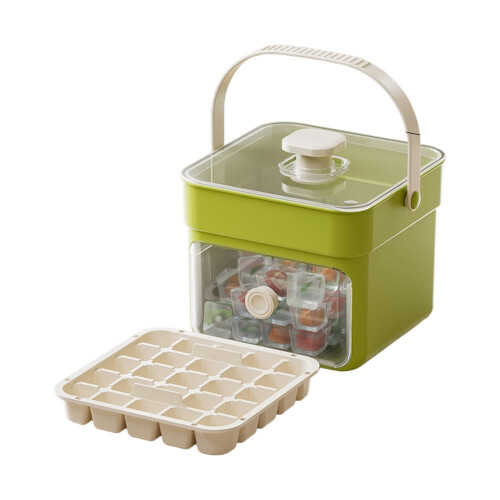 Eiswürfelformen mit Schnellverschluss und ergonomischem-Grün 1