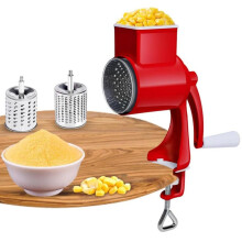 Moulin à main, 2 lames en acier inoxydable, facile à nettoyer et antirouille, un allié précieux en cuisine pour les noix, les céréales, le fro