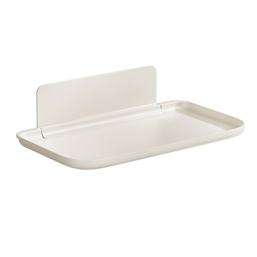 Wall Shelf For Bathroom Foldable Plastic Storage Solution-L