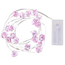20 LED Crystal String Lights 2m Decorative Fairy Lights compatible with Home Festival Party Wedding Ambient Night Light