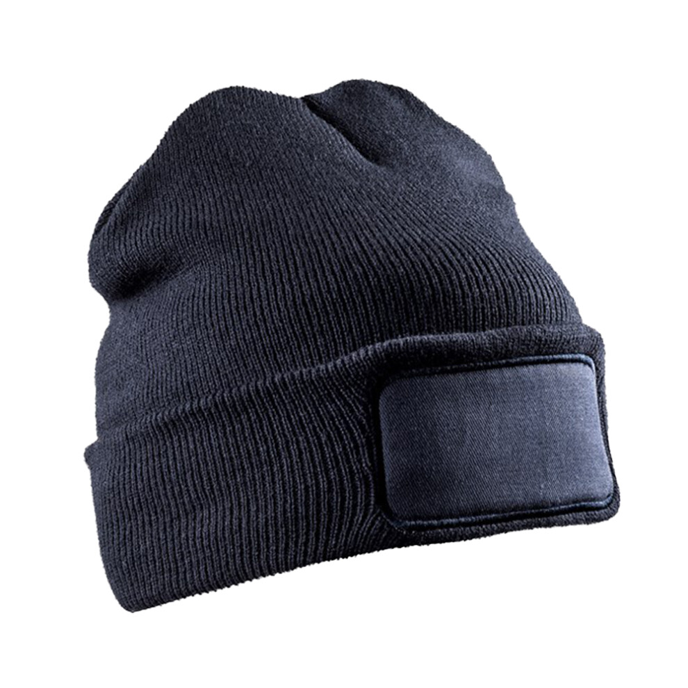 Result (One Size, Navy) Unisex Adult Double Knit Printable Beanie