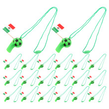 20Pcs Loud Soccer Whistles with Lanyard Assorted Colors for Game Day