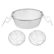 3Stk Frittierkorb Aus Rund Für Hähnchen Und Garnelen